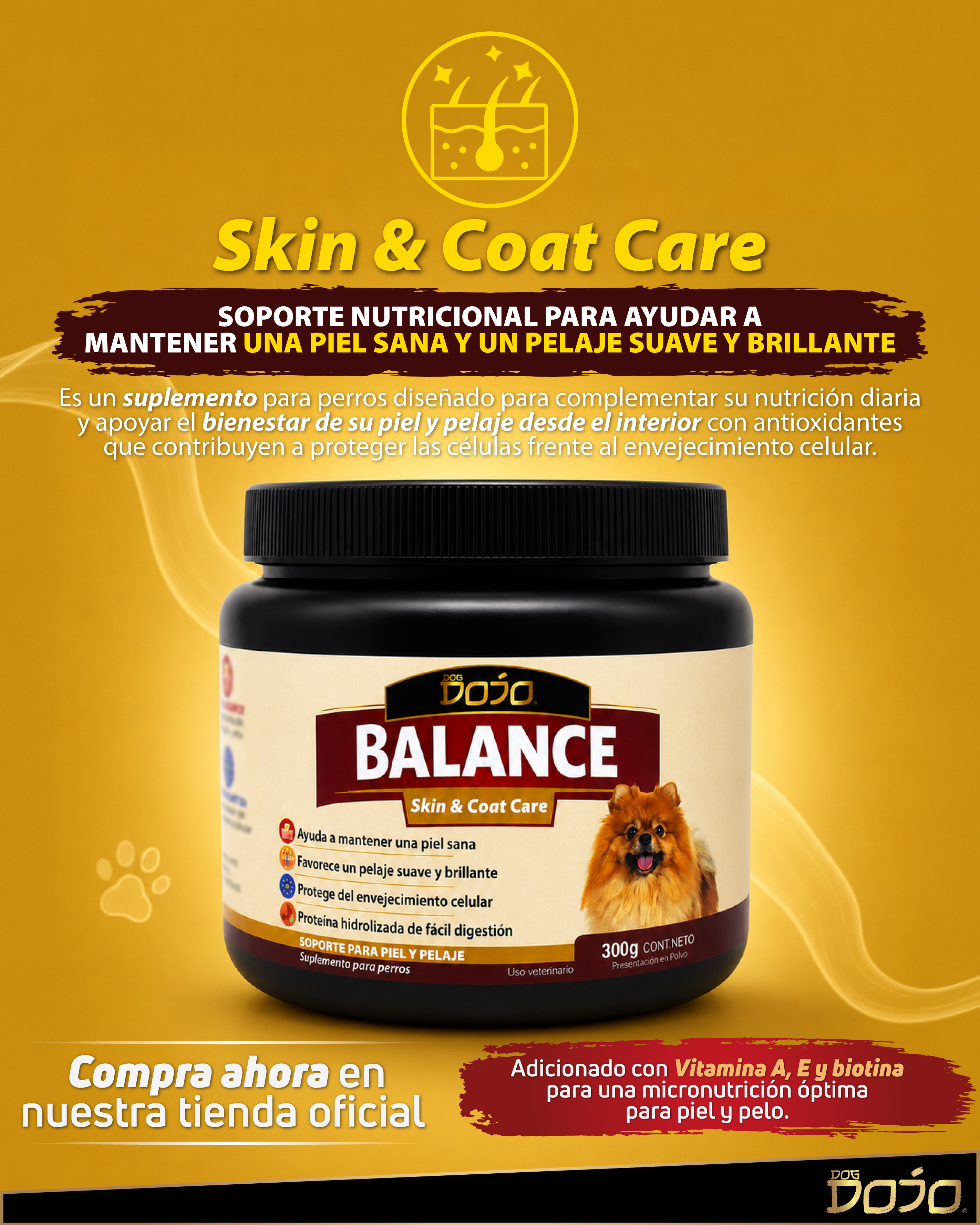 Dojo Balance Skin Care Pelo Y Piel Sanos Brrillantes 300g