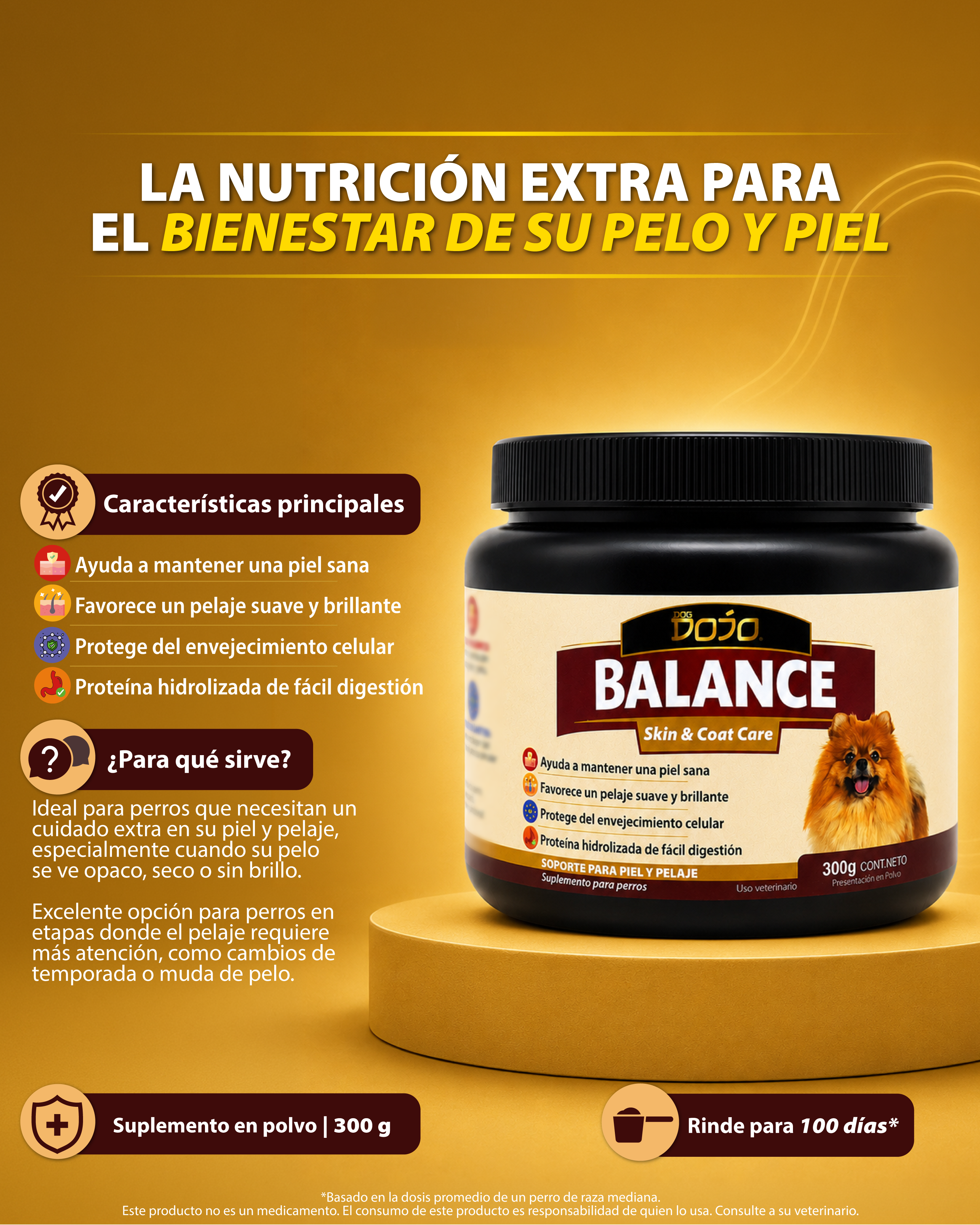 Dojo Balance Skin Care Pelo Y Piel Sanos Brrillantes 300g