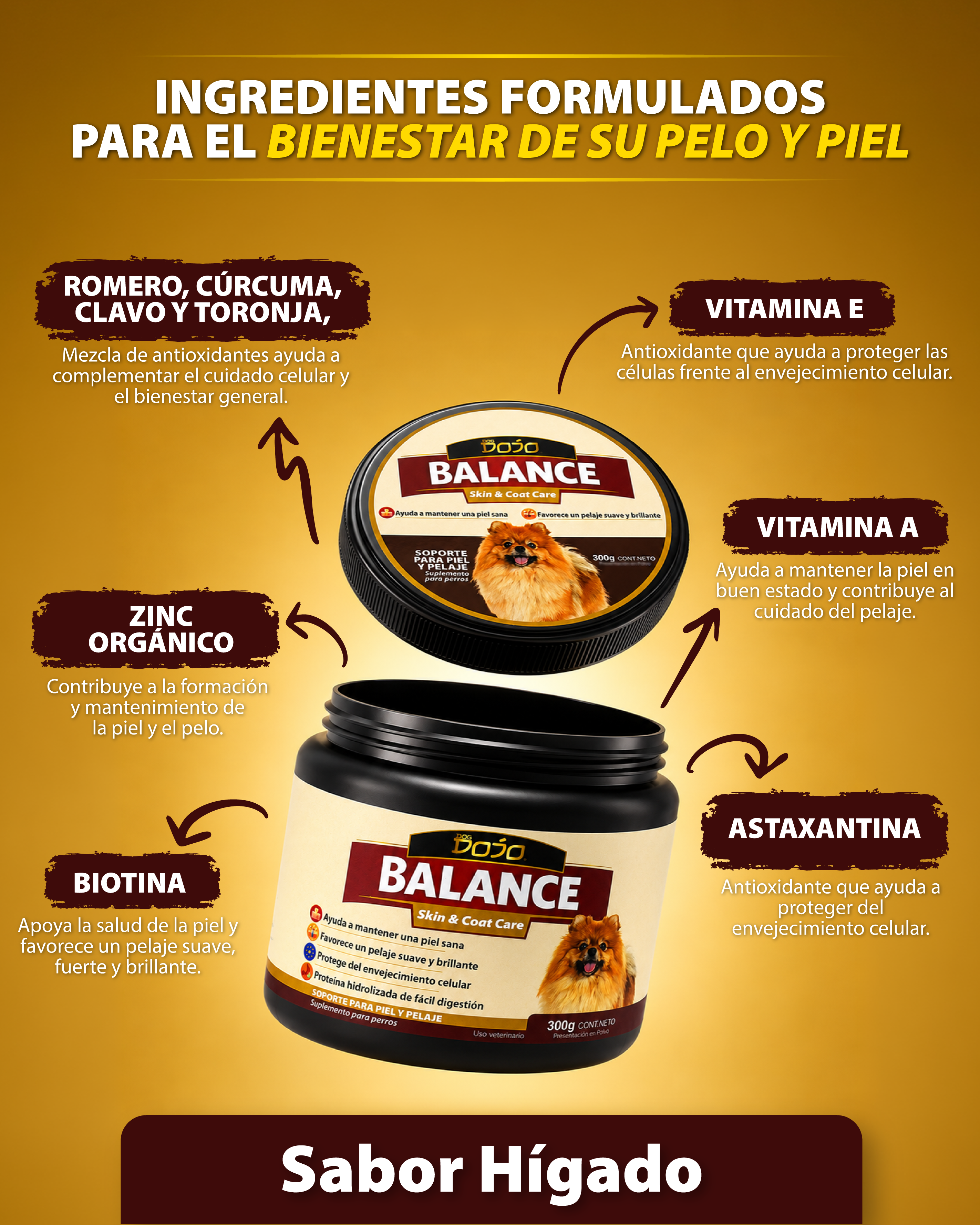 Dojo Balance Skin Care Pelo Y Piel Sanos Brrillantes 300g
