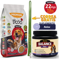 Alimento PREMIUM 25kg Razas Grandes + Dojo Balance Relax — Calmante Natural Ansiedad y Estrés 300g